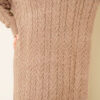 Braided Textured Knit Dress Brown - Imagen 4