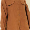 Shirt with Faux Pocket Flap in Muslin Brown - الصورة 4