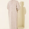Shawl Collar Basic Long Knit Cardigan Beige - Imagen 3