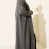Shawl Collar Basic Long Knit Cardigan Smoke - الصورة 3