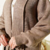Shawl Collar Basic Long Knit Cardigan Mink - الصورة 4