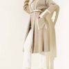 Shawl Collar Pocketed Knit Cardigan Beige – Image 2