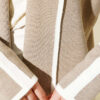 Shawl Collar Pocketed Knit Cardigan Beige – Image 4