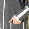 Shawl Collar Pocketed Knit Cardigan Smoke – Image 4