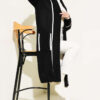 Shawl Collar Pocketed Knit Cardigan Black – Image 2