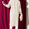 Shawl Collar Pocketed Knit Cardigan Stone – Image 3