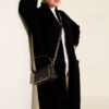 Shawl Collar Textured Knit Cardigan Black - Afbeelding 2