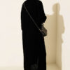 Shawl Collar Textured Knit Cardigan Black - Afbeelding 3