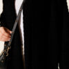 Shawl Collar Textured Knit Cardigan Black - Afbeelding 4