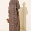 Shawl Collar Textured Knit Cardigan Mink - Imagen 3