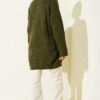 Shawl Collar Rice Knit Cardigan Khaki - الصورة 3