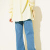 Baggy Cropped Pants Light Blue - Image 3
