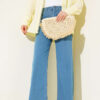 Baggy Cropped Pants Light Blue