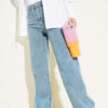 Baggy Cropped Pants Light Blue - Image 5