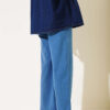 Short Fringed Denim Pants Blue - Afbeelding 3