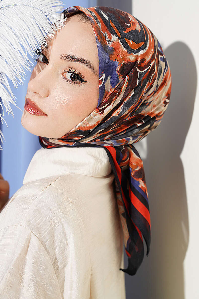 Twisted Pattern Elegance Scarf Black