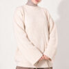 Selanik Knit Oversized Tunic Beige