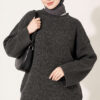 Selanik Knit Oversized Tunic Smoke
