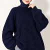 Selanik Knit Oversized Tunic Navy Blue