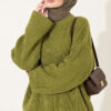 Selanik Knit Oversized Tunic Green