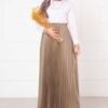 Sena Pleated Skirt Mink – Image 3