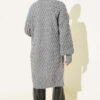 Basket Weave Knit Cardigan Grey – Bild 3