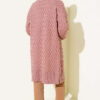 ⁦Basket Weave Knit Cardigan Powder Pink⁩ - الصورة ⁦3⁩