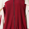 Striped Detail Zip-Up Two-Piece Set Burgundy – Bild 4