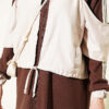 Striped Detail Ribbed Two-Piece Set Brown - Imagen 4