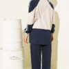 Striped Detail Ribbed Two-Piece Set Navy Blue - immagine 3
