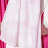 Floral Bamboo Crinkle Scarf with Stripe Details Pink - immagine 4