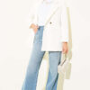 Striped Embellished Cut-Off Hem Trousers Light Blue – Image 2
