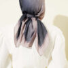 Striped Bamboo Crinkle Scarf Sand Beige - Image 3