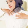 Striped Bamboo Crinkle Scarf Mink - Imagen 2