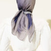 Striped Bamboo Crinkle Scarf Mink - Imagen 3