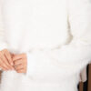 Soft Plush Textured Knit Sweater Ecru – Image 5