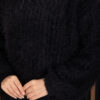 Soft Plush Textured Knit Sweater Black - immagine 5