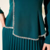 Pleated Skirt Two-Piece Set Emerald – Image 4