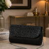 Sparkling Evening Clutch Bag Black