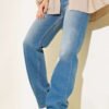 Wide Leg Denim Pants Light Blue - Imagen 2