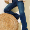 Wide Leg Denim Pants Dark Blue - Image 6