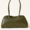 Long-handled zippered baguette bag Khaki - Image 2