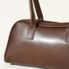 Long-handled zippered baguette bag Brown - Image 3