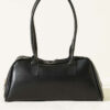 Long-handled zippered baguette bag Black - الصورة 2
