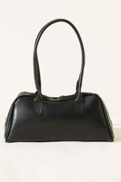 Alternative view of Long-handled zippered baguette bag Black