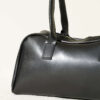 Long-handled zippered baguette bag Black - الصورة 3