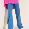 Wide Leg Denim Pants Denim Blue - Image 2