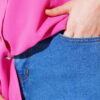 Wide Leg Denim Pants Denim Blue - Image 4