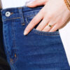 Wide Leg Denim Pants Dark Blue – Image 4