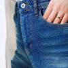 ⁦Wide Leg Denim Pants Blue⁩ - الصورة ⁦4⁩
